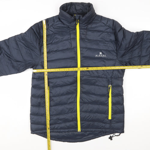 Hi Gear Men's Blue Puffer Jacket M Lightweight Down Outdoor
