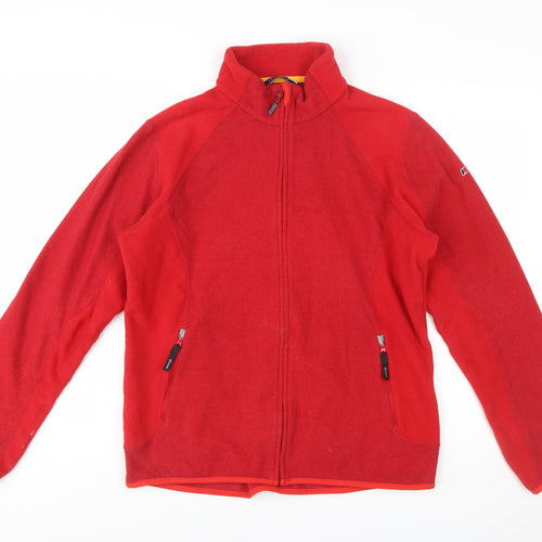 Berghaus Men’s Red Fleece Full Zip Lightweight Outdoor Jacket Size M