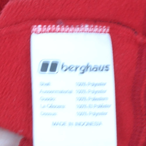 Berghaus Men’s Red Fleece Full Zip Lightweight Outdoor Jacket Size M