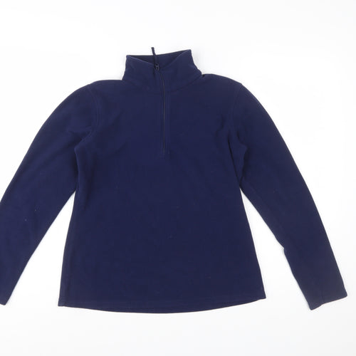 Mountain Warehouse Women's Navy 1/2 Zip Fleece Sweatshirt Size M