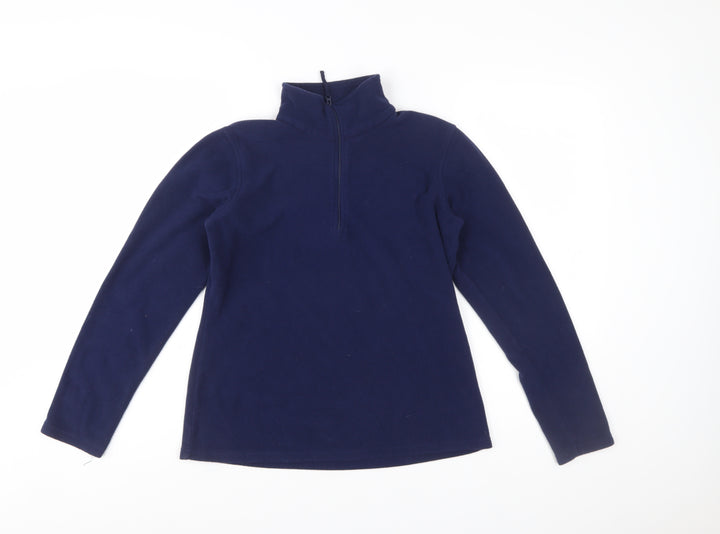 Mountain Warehouse Women's Navy 1/2 Zip Fleece Sweatshirt Size M