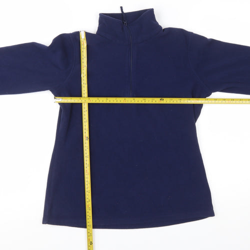 Mountain Warehouse Women's Navy 1/2 Zip Fleece Sweatshirt Size M