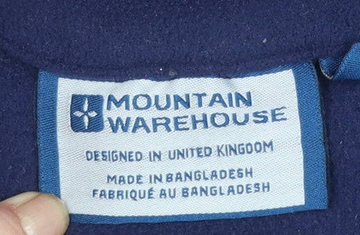 Mountain Warehouse Women's Navy 1/2 Zip Fleece Sweatshirt Size M