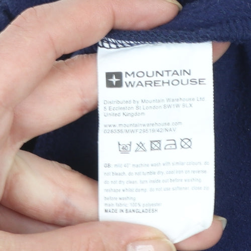 Mountain Warehouse Women's Navy 1/2 Zip Fleece Sweatshirt Size M