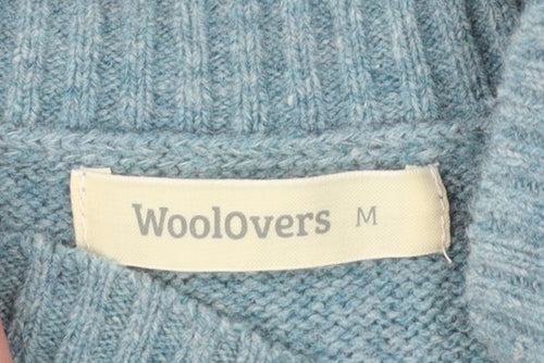 Woolovers Women's Blue Fair Isle Lambswool Pullover Jumper M