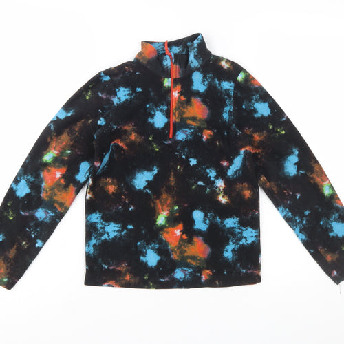 Mountain Warehouse Girls Multicoloured Fleece 1/2 Zip Pullover Sweatshirt 9-10 Years