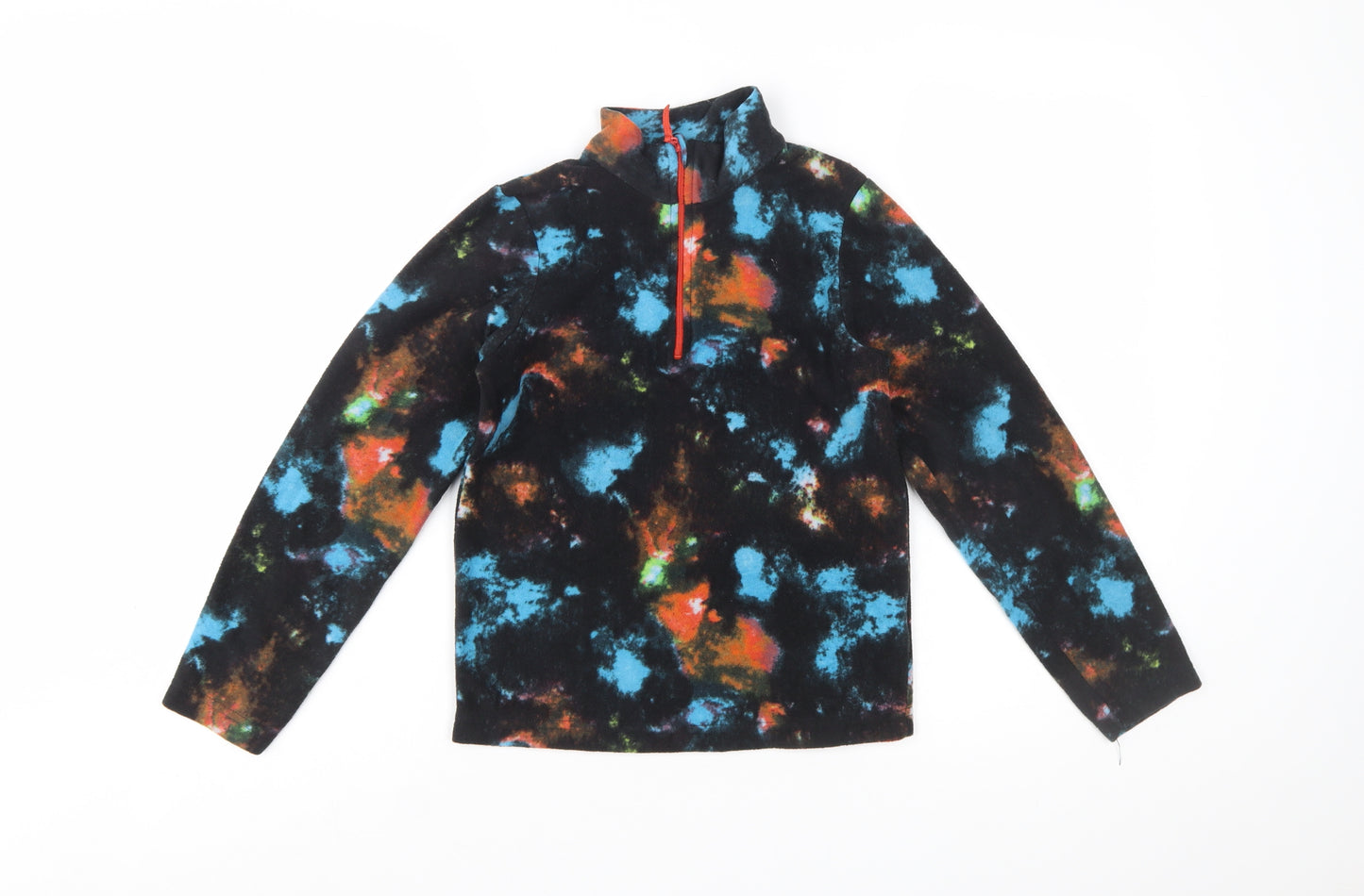Mountain Warehouse Girls Multicoloured Fleece 1/2 Zip Pullover Sweatshirt 9-10 Years