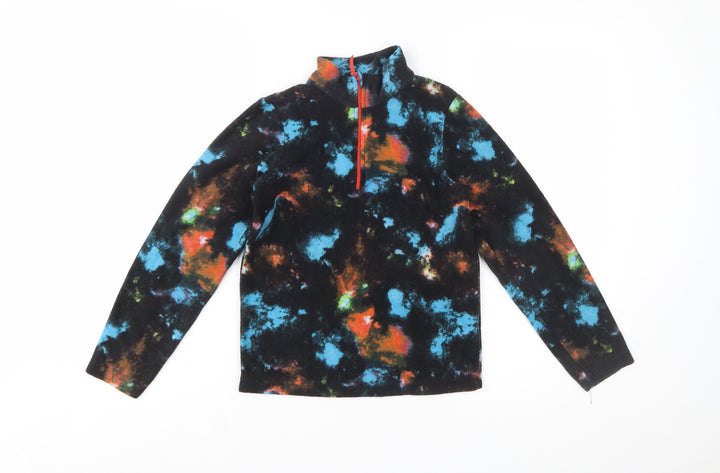 Mountain Warehouse Girls Multicoloured Fleece 1/2 Zip Pullover Sweatshirt 9-10 Years