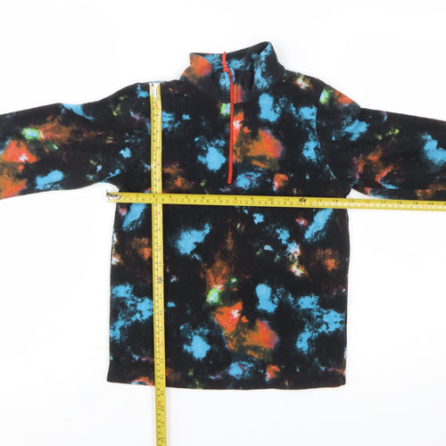 Mountain Warehouse Girls Multicoloured Fleece 1/2 Zip Pullover Sweatshirt 9-10 Years