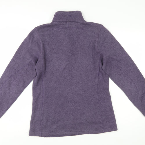 Mountain Life Women's Purple 1/4 Zip Fleece Pullover Sweatshirt Size 12