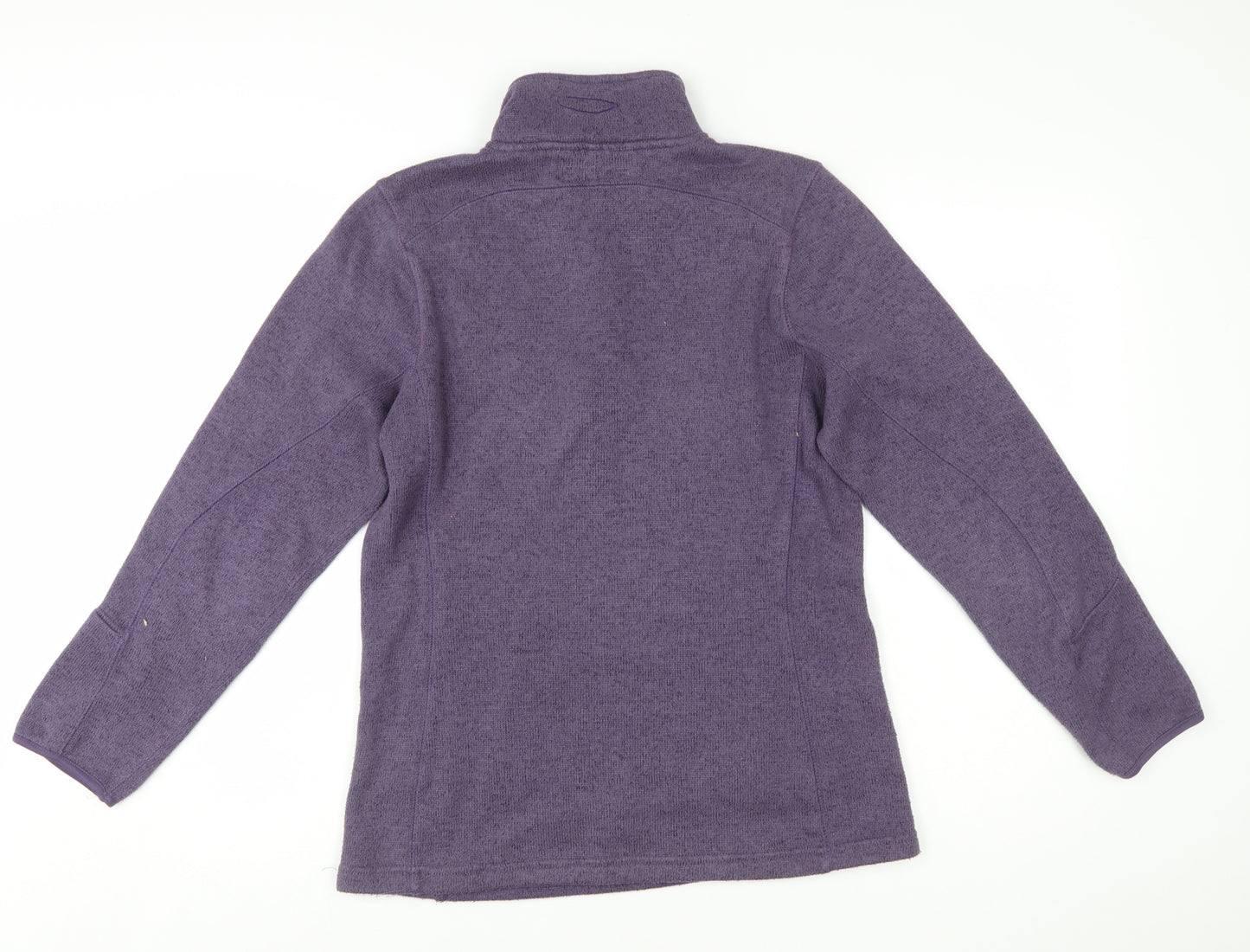 Mountain Life Women's Purple 1/4 Zip Fleece Pullover Sweatshirt Size 12