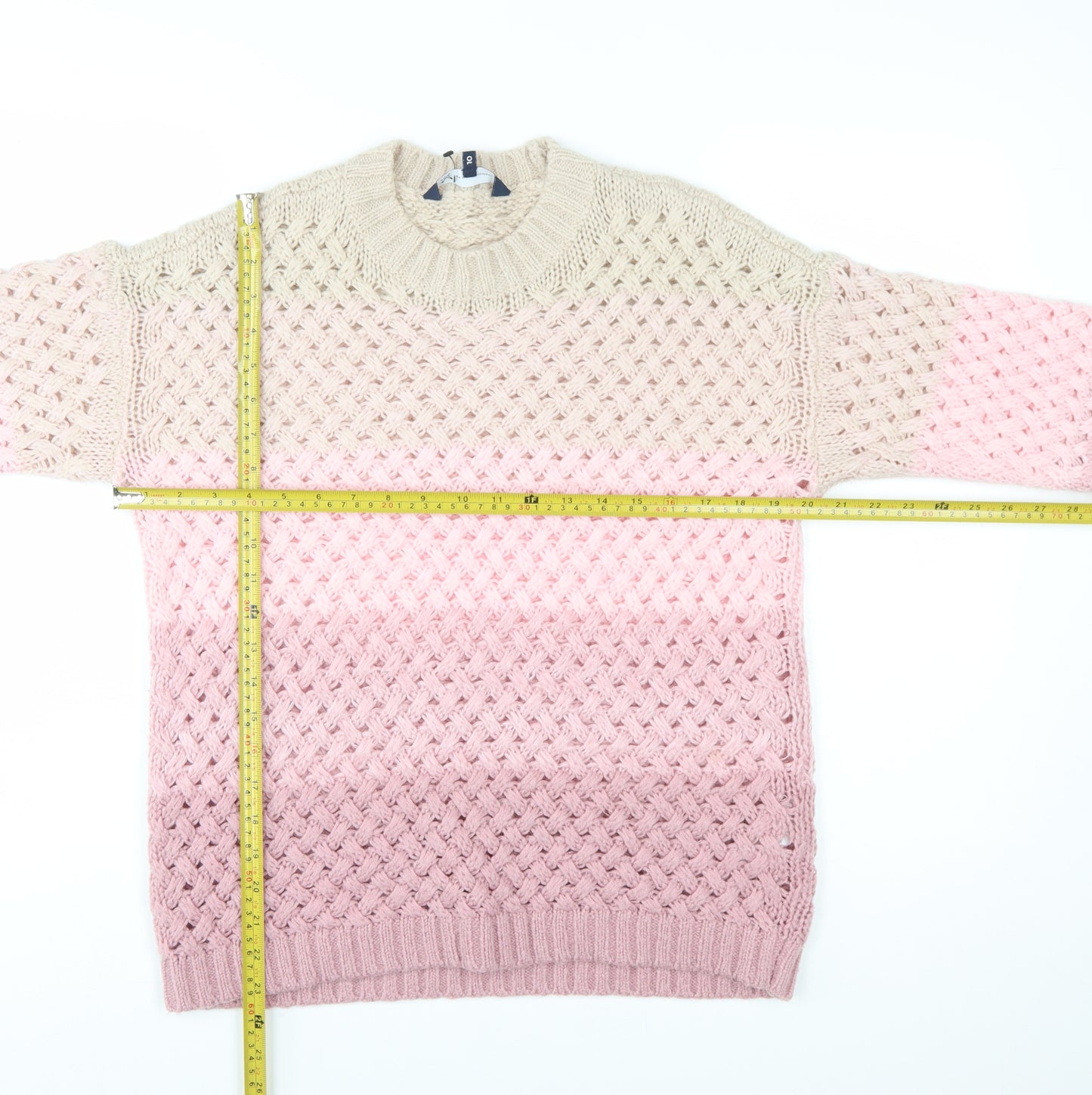 Crew Clothing Women’s Pink Ombre Chunky Knit Jumper Size 10