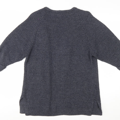 FatFace Women’s Blue Chunky Knit Cardigan Size 14