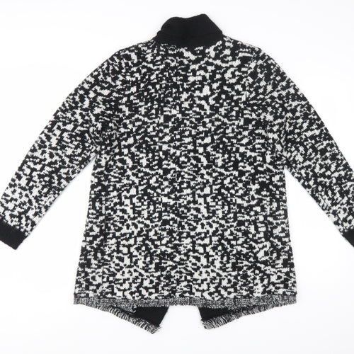 M&Co Women’s Petite Size 14 Black Ivory Knit Cardigan