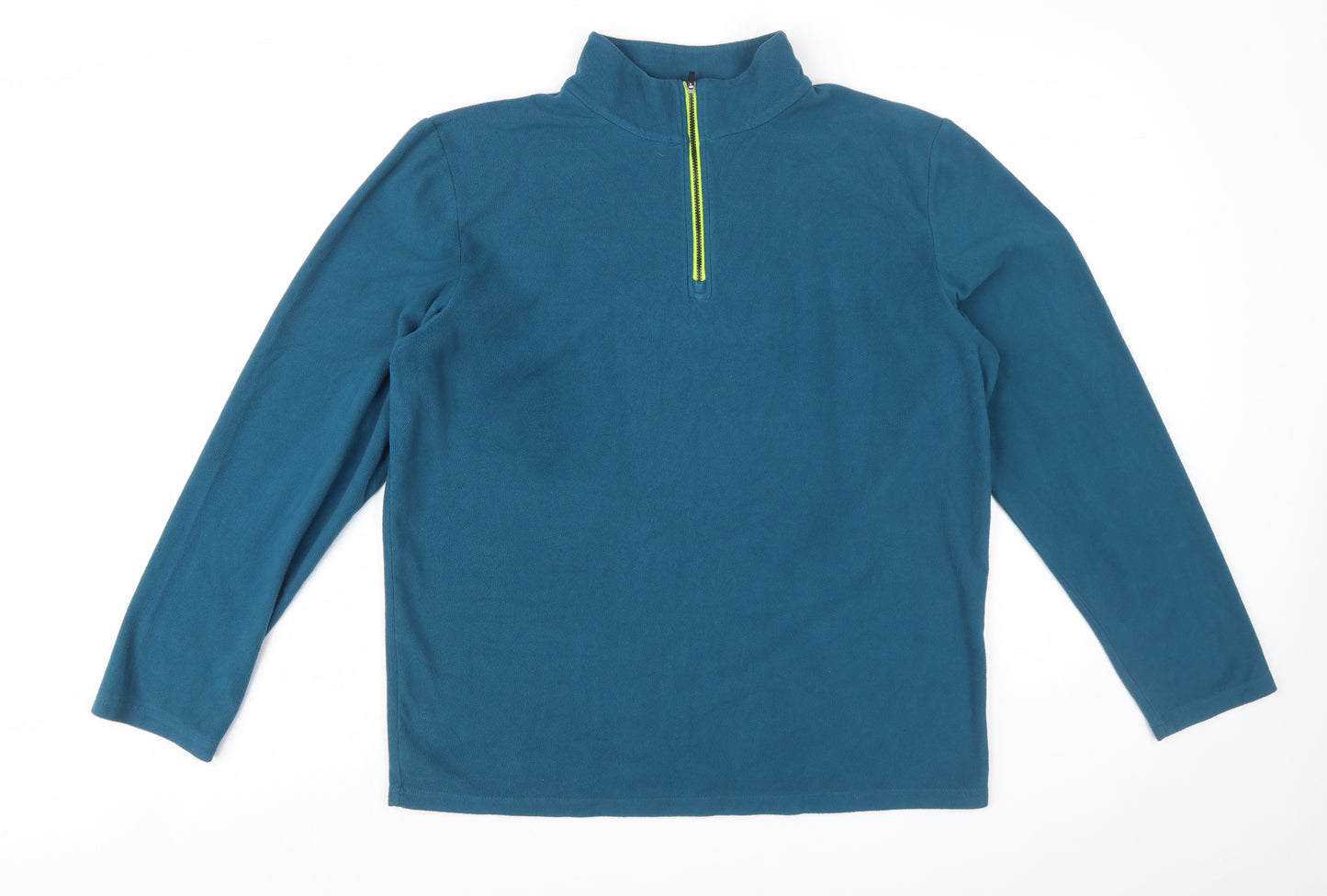 Crane Men's Blue Fleece 1/4 Zip Pullover Sweatshirt Size L