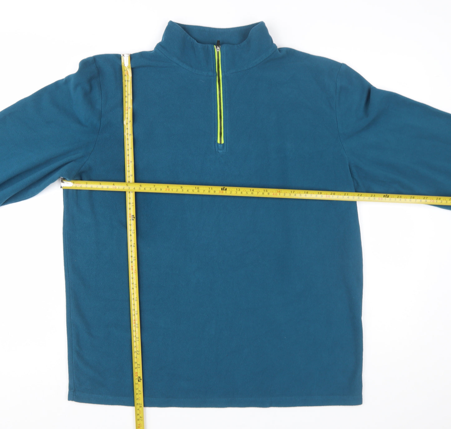 Crane Men's Blue Fleece 1/4 Zip Pullover Sweatshirt Size L