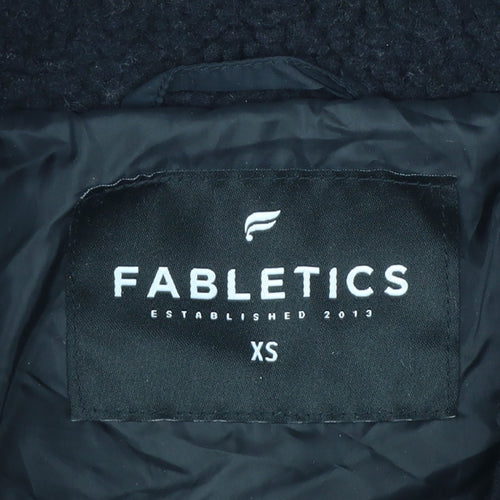Fabletics Women's Black Fleece Lined Basic Jacket XS