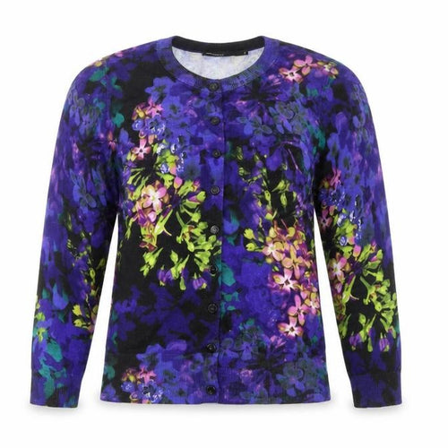 Karen Millen Women's Multicoloured Floral Cardigan Size 10