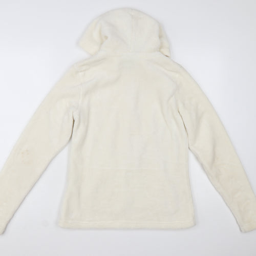 Mountain Warehouse Womens Ivory Fleece Hooded Jacket Size 10