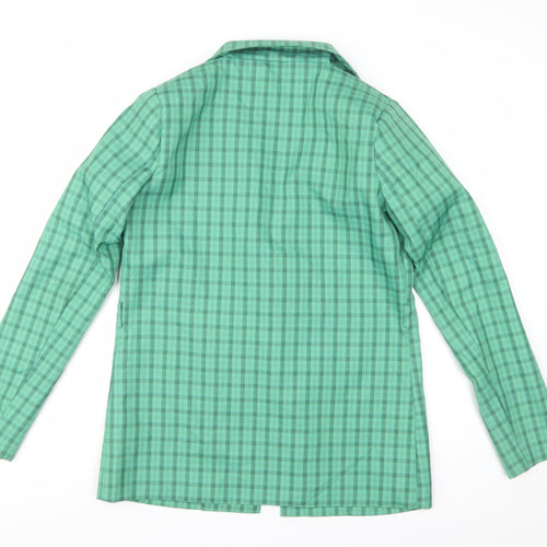 Heartbreak Women's Green Check Blazer Jacket Size 8 Tailored Fit