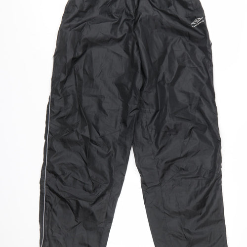 Umbro Men Black Windbreaker Sports Trousers M