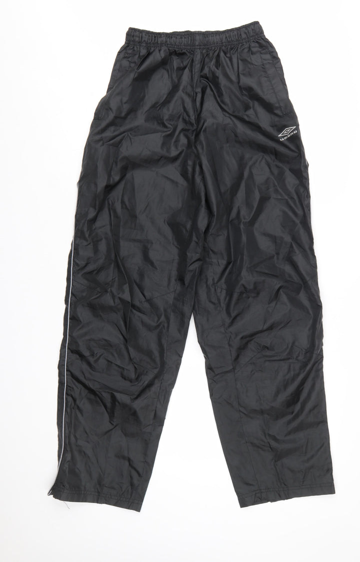 Umbro Men Black Windbreaker Sports Trousers M