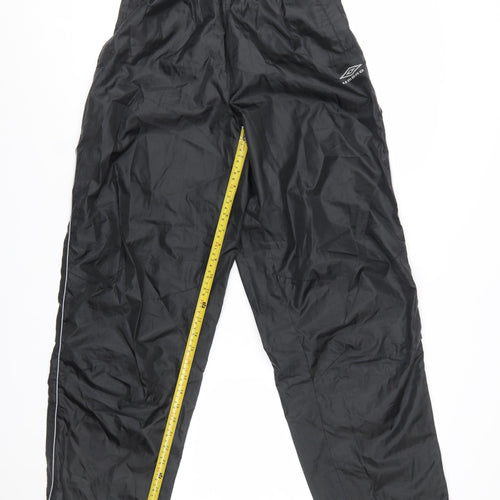 Umbro Men Black Windbreaker Sports Trousers M