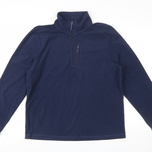 Craghoppers Men's Blue Fleece Pullover Sweatshirt L 1/2 Zip Outdoor