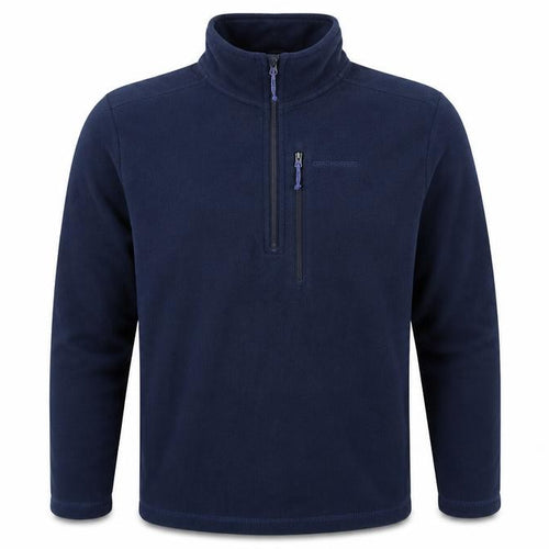 Craghoppers Men's Blue Fleece Pullover Sweatshirt L 1/2 Zip Outdoor