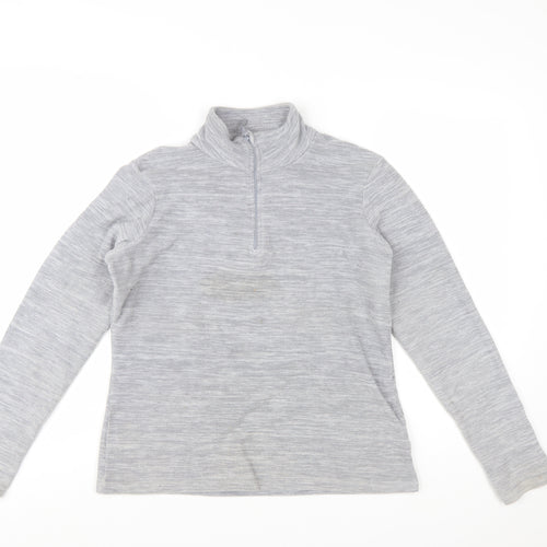 Mountain Warehouse Womens Grey 1/2 Zip Pullover Fleece UK 8
