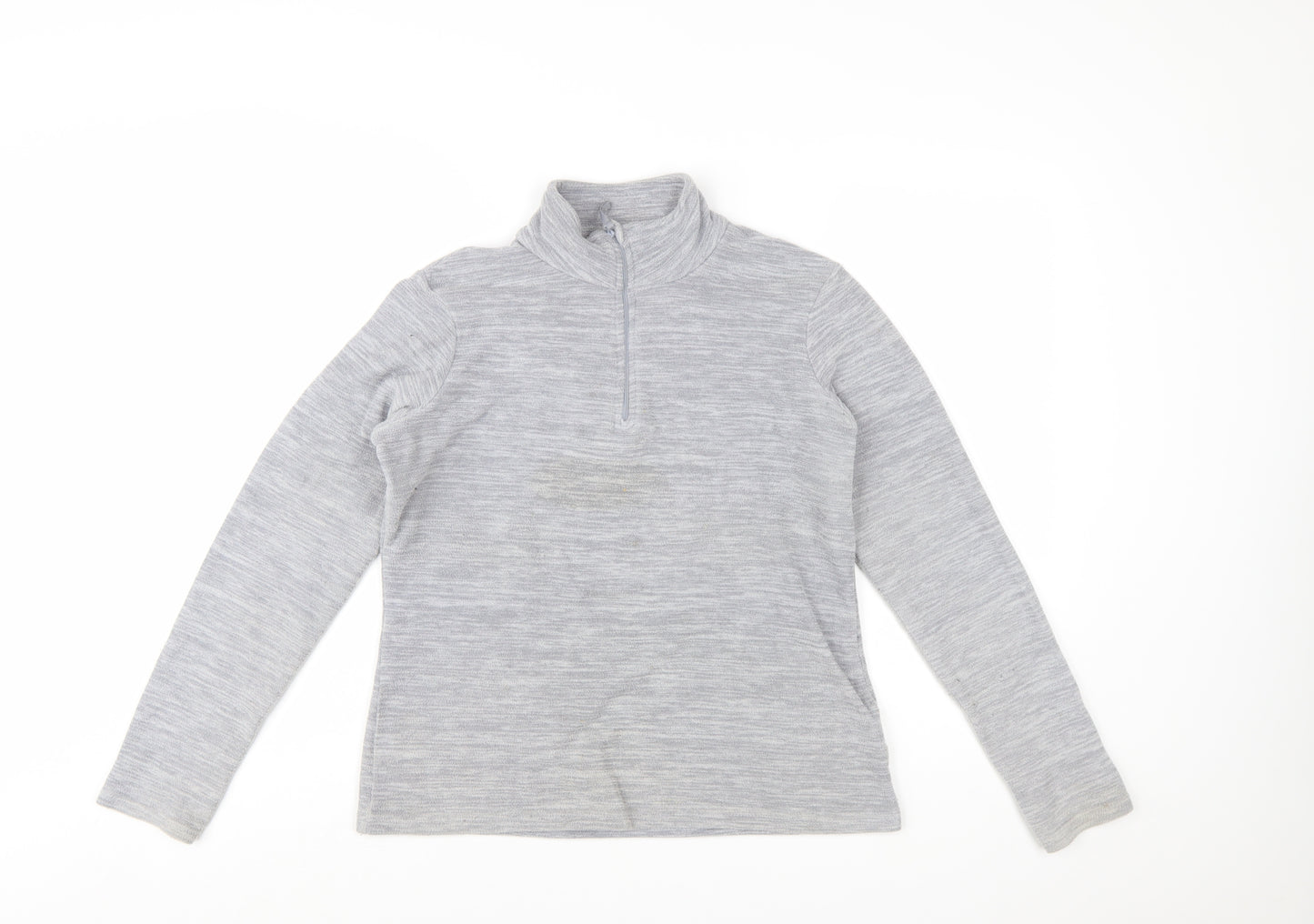 Mountain Warehouse Womens Grey 1/2 Zip Pullover Fleece UK 8