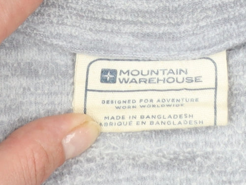 Mountain Warehouse Womens Grey 1/2 Zip Pullover Fleece UK 8