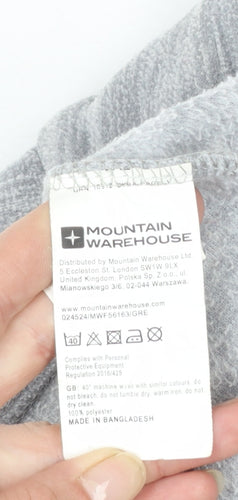 Mountain Warehouse Womens Grey 1/2 Zip Pullover Fleece UK 8