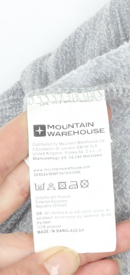 Mountain Warehouse Womens Grey 1/2 Zip Pullover Fleece UK 8