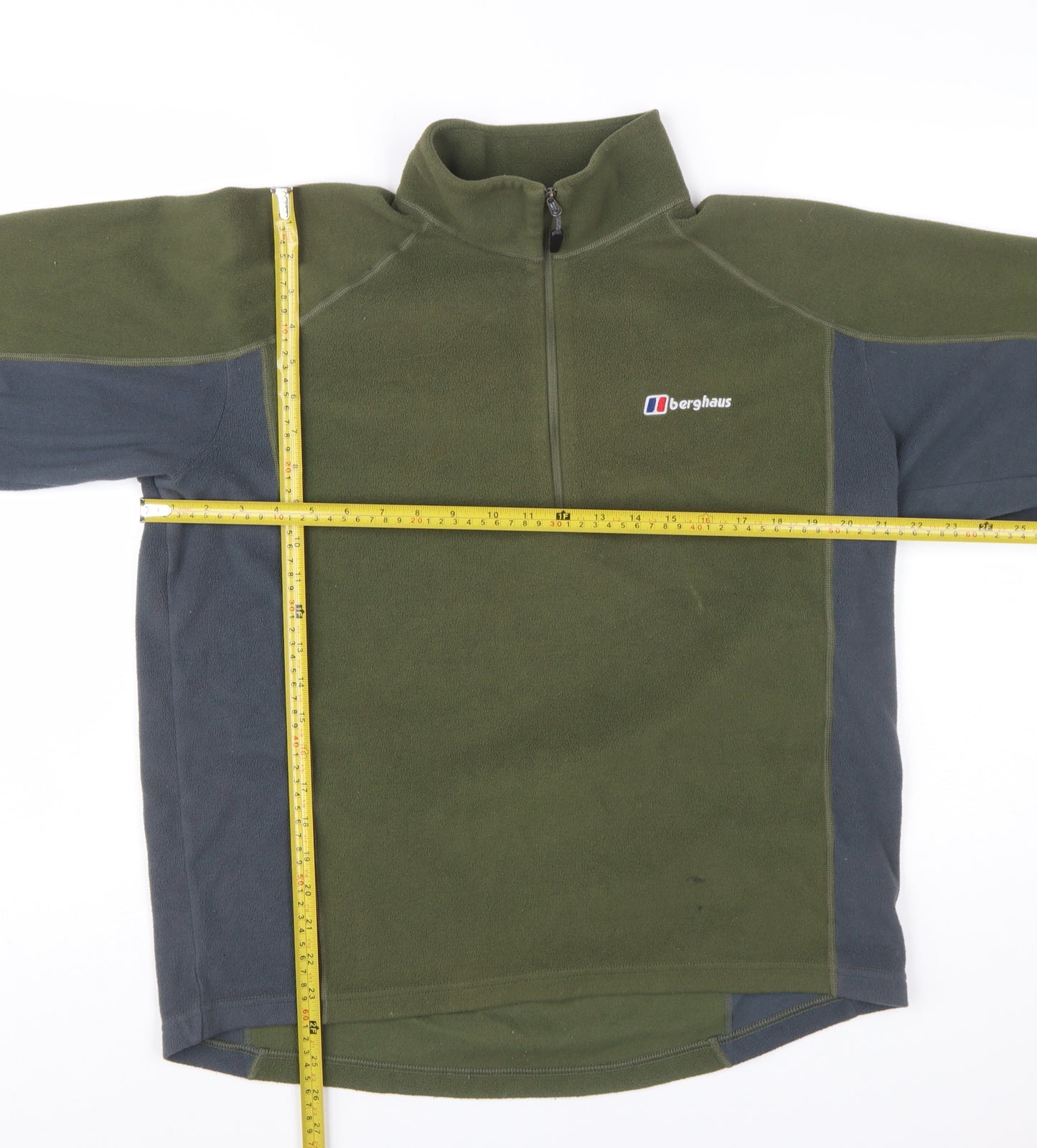 Berghaus Men’s Green Fleece 1/2 Zip Pullover Sweatshirt L Outdoor