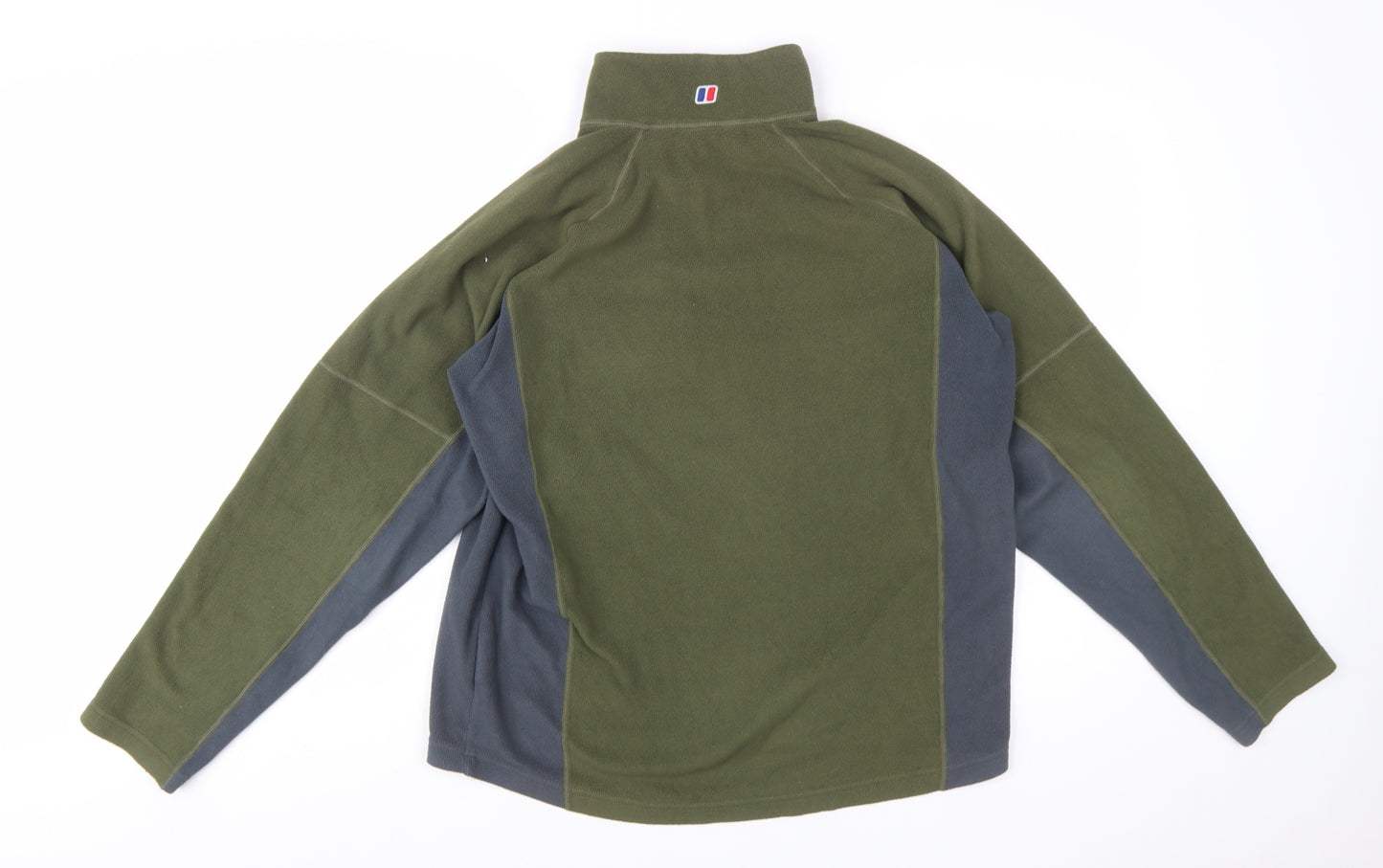 Berghaus Men’s Green Fleece 1/2 Zip Pullover Sweatshirt L Outdoor
