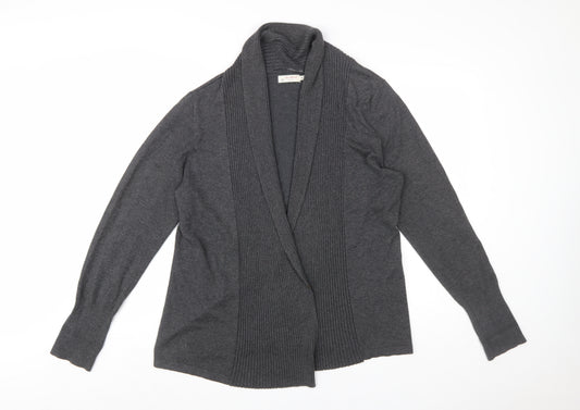 Jackpot Womens Grey Knit Cardigan XL Long Sleeve Open Front
