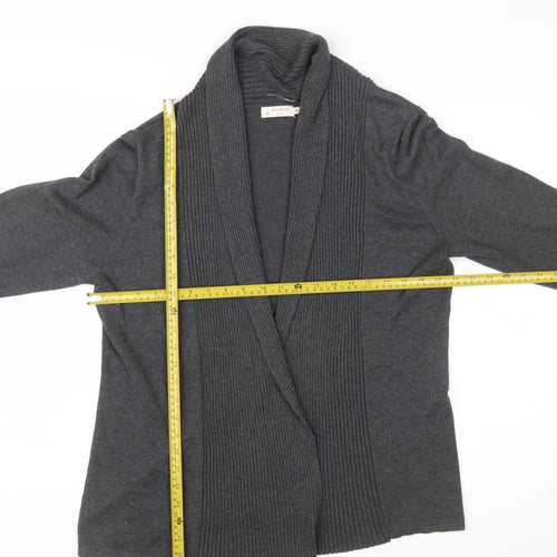 Jackpot Womens Grey Knit Cardigan XL Long Sleeve Open Front