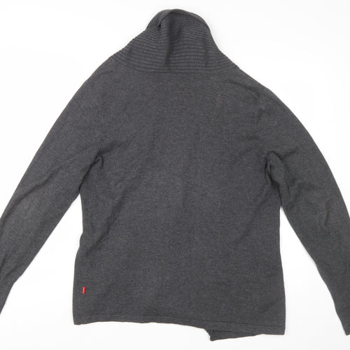Jackpot Womens Grey Knit Cardigan XL Long Sleeve Open Front