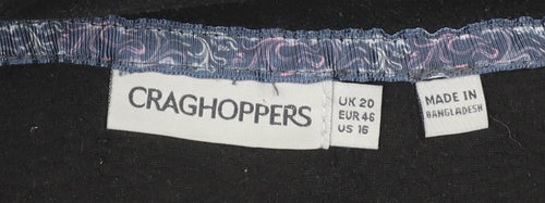 Craghoppers Women Black Size 20 Fleece 1/2 Zip Pullover Sweatshirt