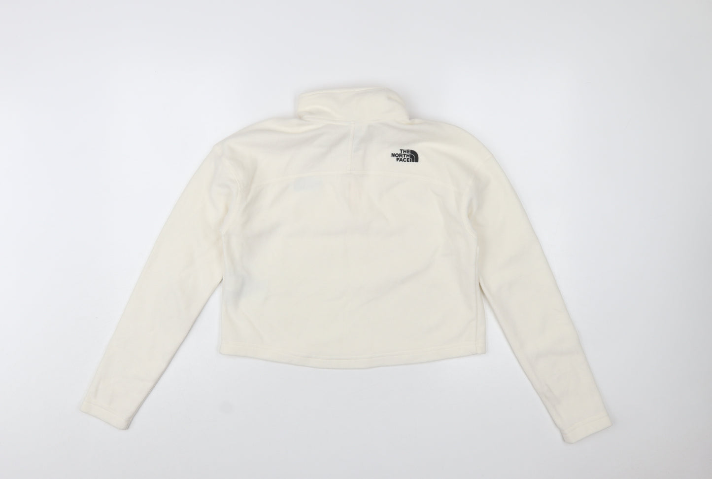 The North Face Womens Ivory Fleece 1/4 Zip Pullover Sweatshirt Size S