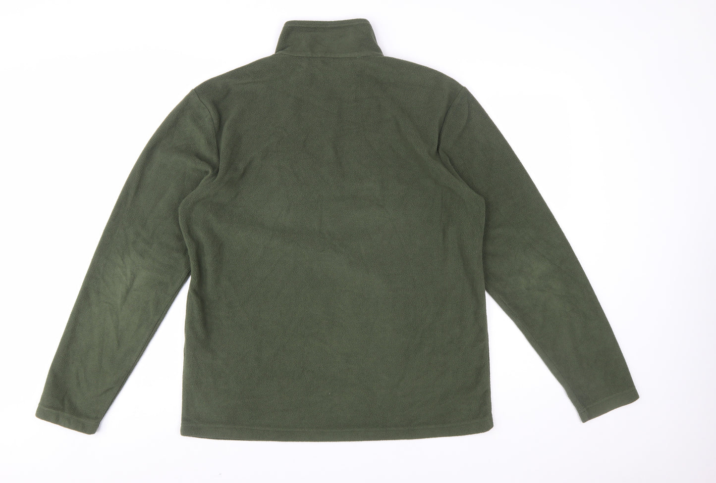 Regatta Mens Green Fleece Sweatshirt L 1/2 Zip Outdoor Pullover
