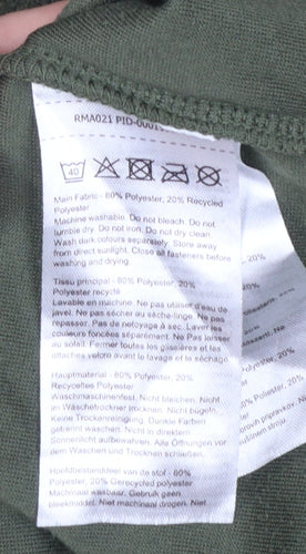 Regatta Mens Green Fleece Sweatshirt L 1/2 Zip Outdoor Pullover