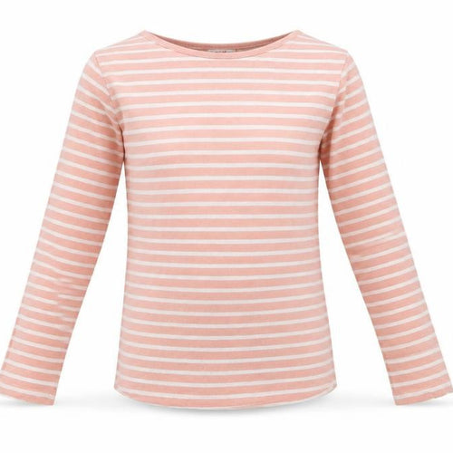 FatFace Girls Pink Striped Long Sleeve Cotton T-Shirt 10-11 Years