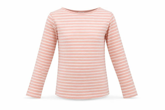 FatFace Girls Pink Striped Long Sleeve Cotton T-Shirt 10-11 Years