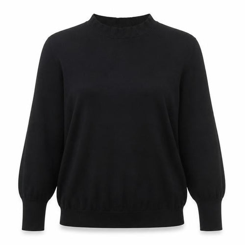 Oliver Bonas Women’s Black Mock Neck Long Sleeve Pullover Jumper Size 16