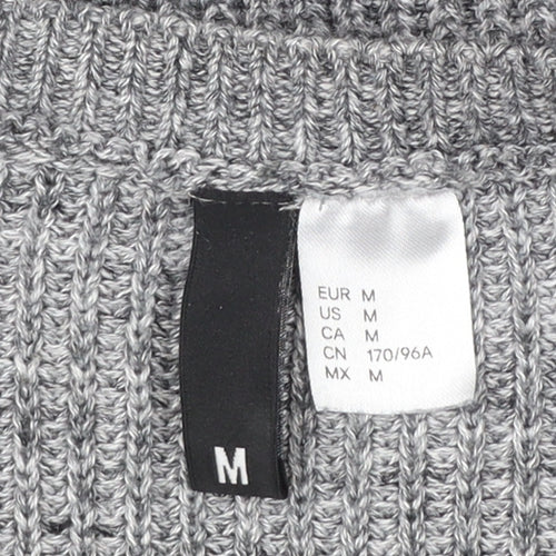 Divided Women’s Grey Crew Neck Knit Jumper Size 12 Long Sleeve Pullover