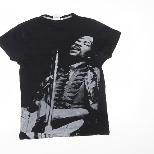 Authentic Hendrix Women’s Black XS Vintage Rock Graphic T-Shirt