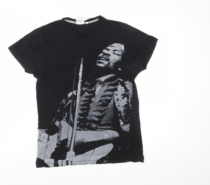 Authentic Hendrix Women’s Black XS Vintage Rock Graphic T-Shirt