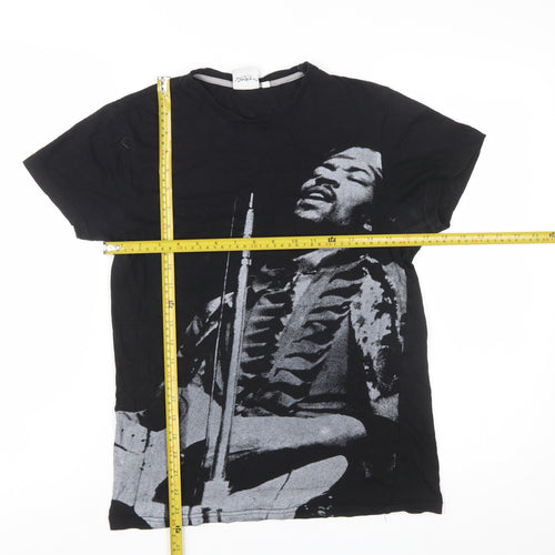 Authentic Hendrix Women’s Black XS Vintage Rock Graphic T-Shirt